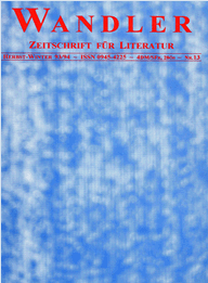 Wandler Zeitschrift f&uuml;r Literatur No 13